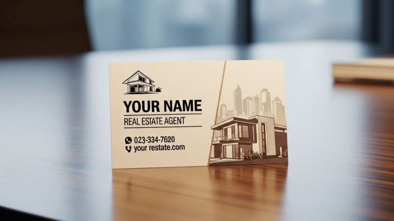 real estate agent business card